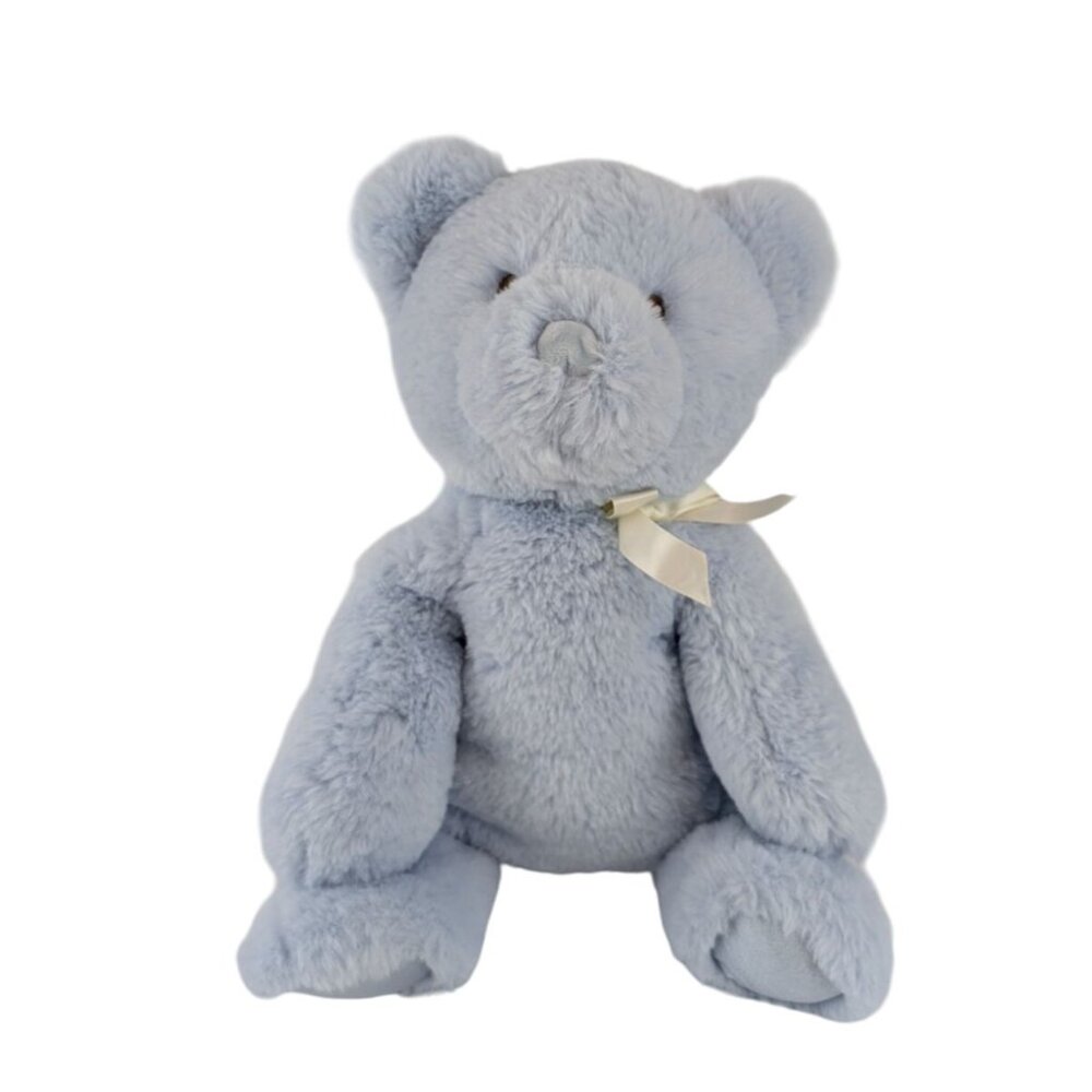 Douglas Baby Blue Teddy Bear 12" Plush Stuffed Animal Toy Satin Feet